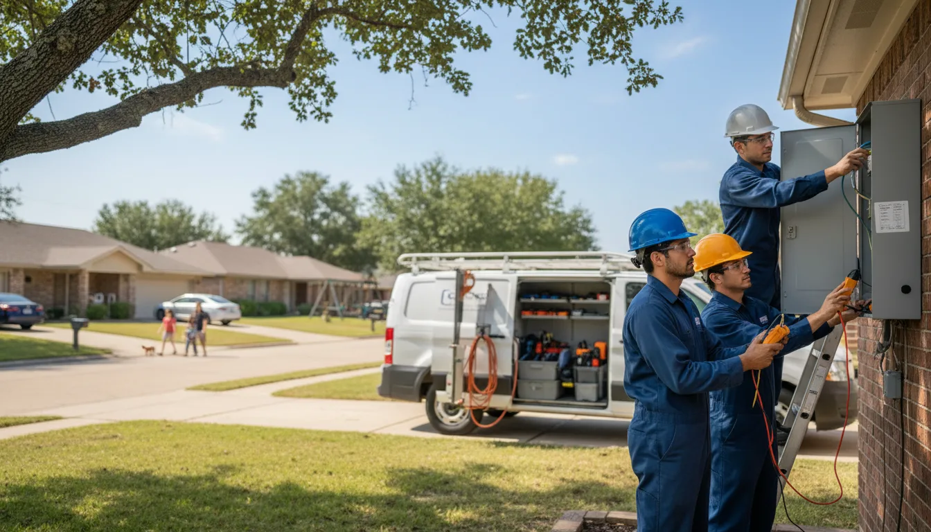 Certified electrician providing emergency electrical services in Stewart, MN